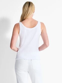 NZT Scoop Lettuce Edge Tank PAPER WHITE -Classic Fashion Clothing Store NZTM232025PWHPRODUCT 03
