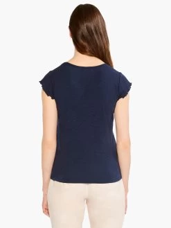 NZT Short Sleeve Scoop Lettuce Edge Tee -Classic Fashion Clothing Store NZTM232026DIDPRODUCT 03