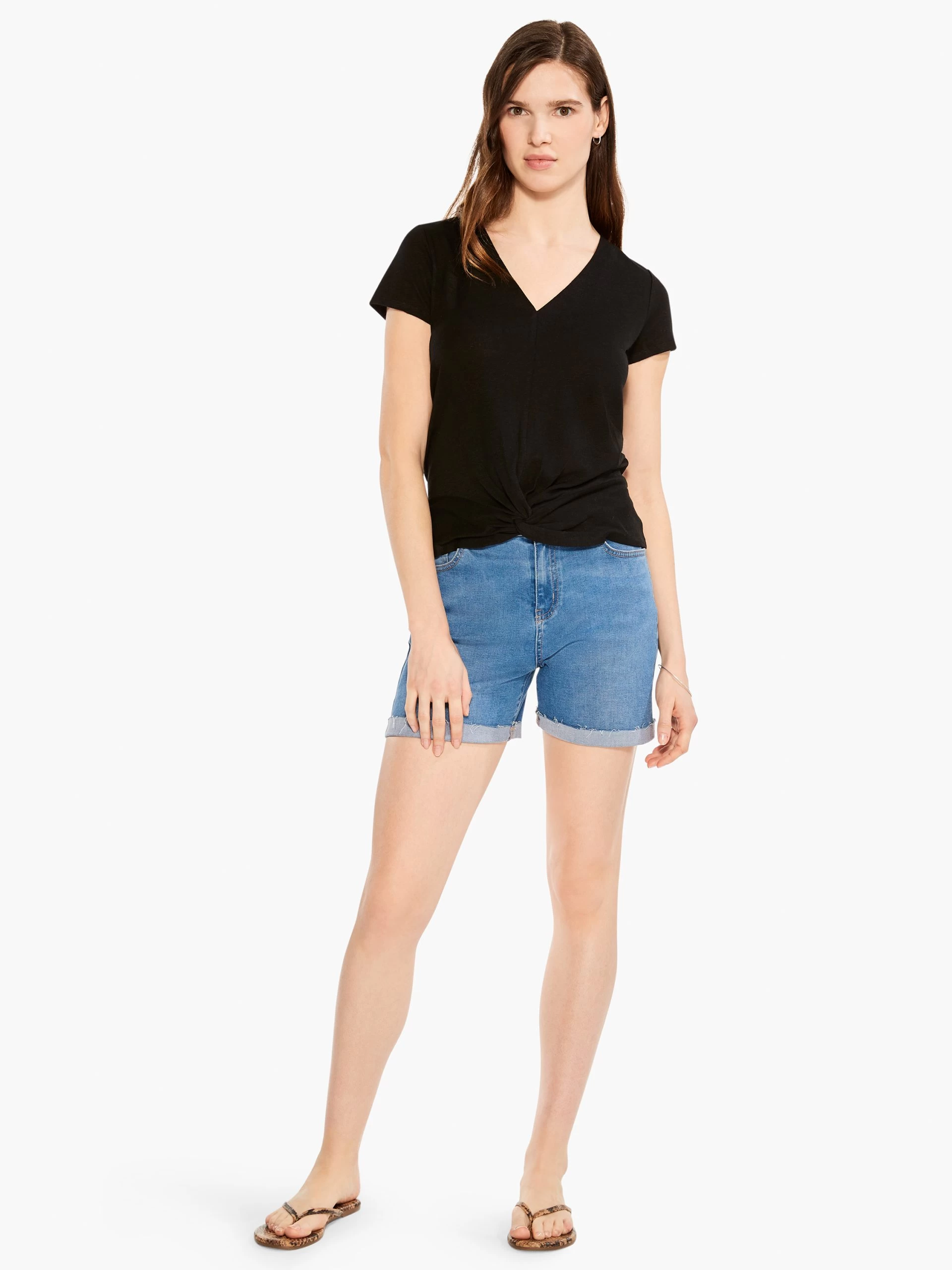 NZT Short Sleeve Knotted V Tee 6 NZT Short Sleeve Knotted V Tee - Image 4