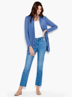 NZT Long Sleeve Drape Cardigan HARBOR BLUE 9 NZT Long Sleeve Drape Cardigan HARBOR BLUE -Classic Fashion Clothing Store NZTS231005HBBPRODUCT 04