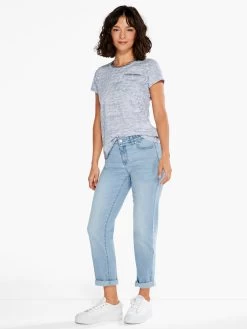 NZT Crew Neck Short Sleeve Stripe Tee BLUE MULTI -Classic Fashion Clothing Store NZTS231027BLTPRODUCT 04