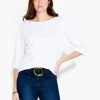 NZT Boat Neck Dolman Sleeve Tee PAPER WHITE -Classic Fashion Clothing Store NZTS231035PWHPRODUCT 01