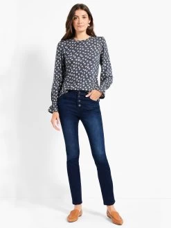 NZT Sweet Dreams Dotty Femme Sleeve Tee BLACK MULTI -Classic Fashion Clothing Store NZTW232055BLMPRODUCT 04