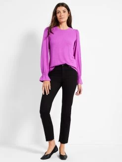 NZT Sweet Dreams Femme Sleeve Tee VIVID MAGENTA -Classic Fashion Clothing Store NZTW232067VMGPRODUCT 04