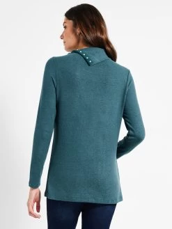 NZT Sweet Dreams Snap Neck Tee TRUE OCEAN -Classic Fashion Clothing Store NZTW232069TROPRODUCT 03