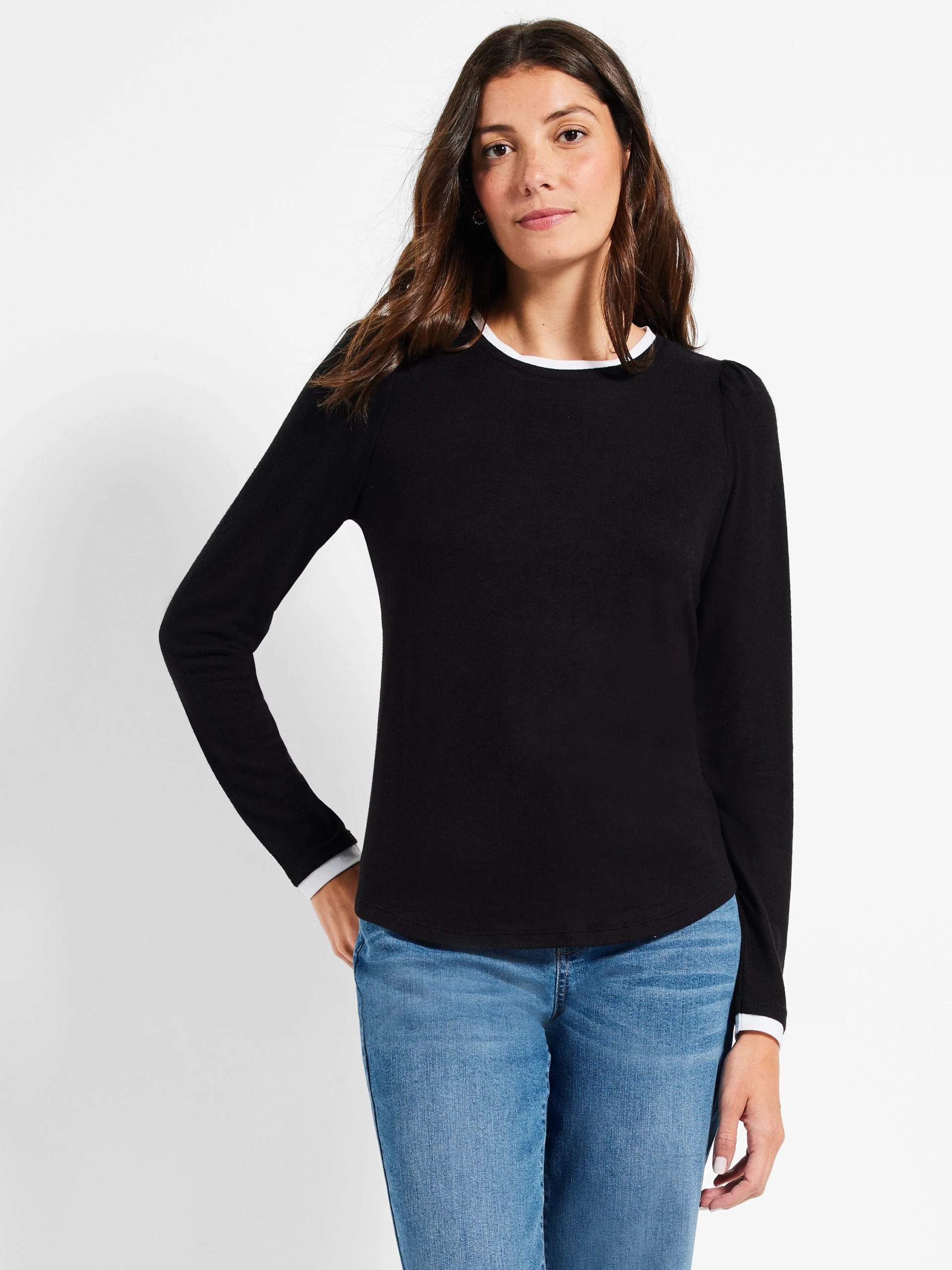 NZT Sweet Dreams Puff Shoulder Layered Top 3 NZT Sweet Dreams Puff Shoulder Layered Top