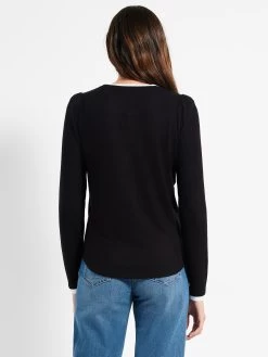 NZT Sweet Dreams Puff Shoulder Layered Top 8 NZT Sweet Dreams Puff Shoulder Layered Top -Classic Fashion Clothing Store NZTW232071BLXPRODUCT 03