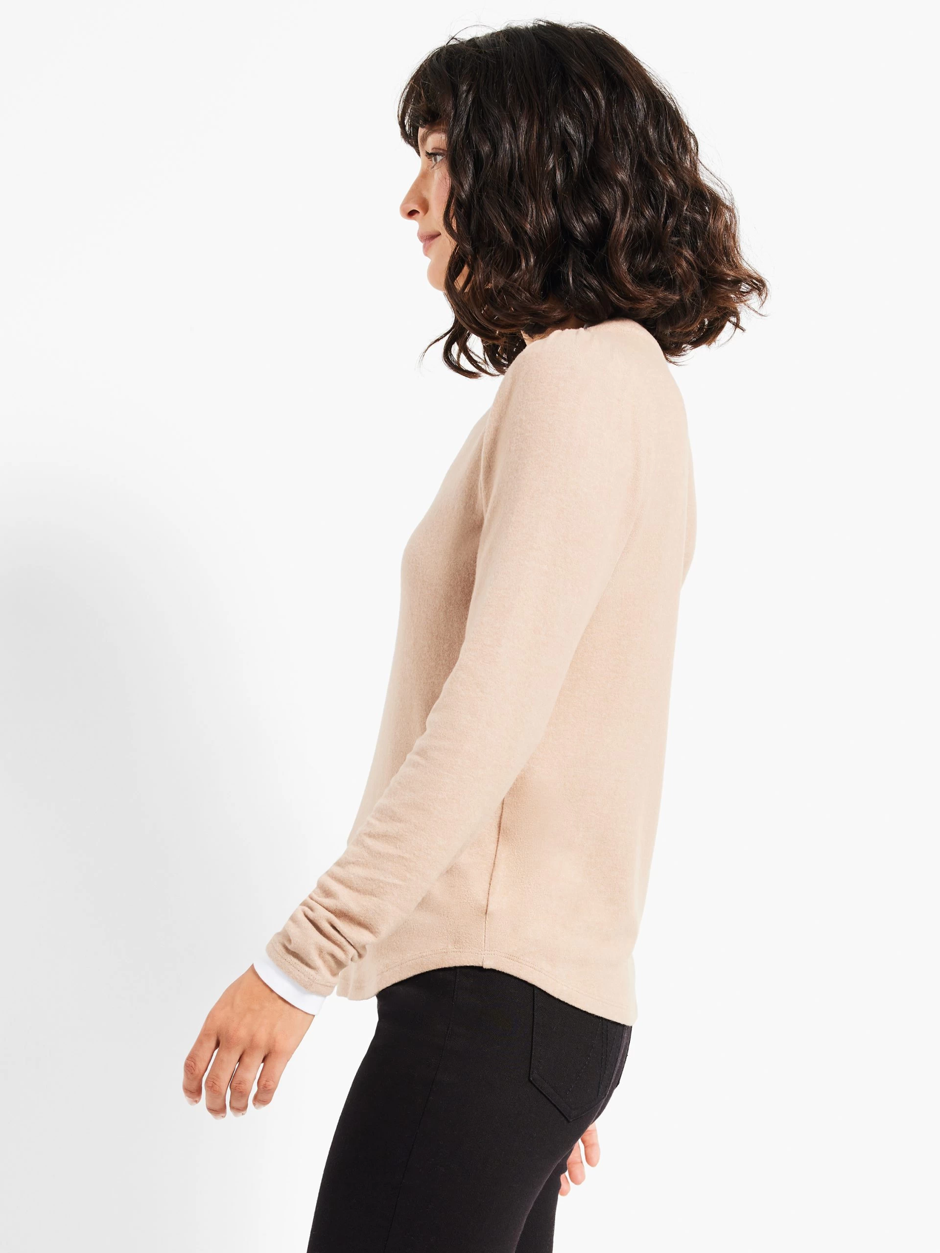 NZT Sweet Dreams Puff Shoulder Layered Top NATURAL 4 NZT Sweet Dreams Puff Shoulder Layered Top NATURAL - Image 2