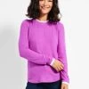 NZT Sweet Dreams Puff Shoulder Layered Top VIVID MAGENTA -Classic Fashion Clothing Store NZTW232071VMGPRODUCT 01