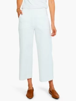 All Day Slim Wide Crop Pant PAPER WHITE