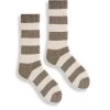 Lisa B - Rugby Stripe Crew Sock NEUTRAL -Classic Fashion Clothing Store RUGBYSTRIPEMUSPRODUCT 01