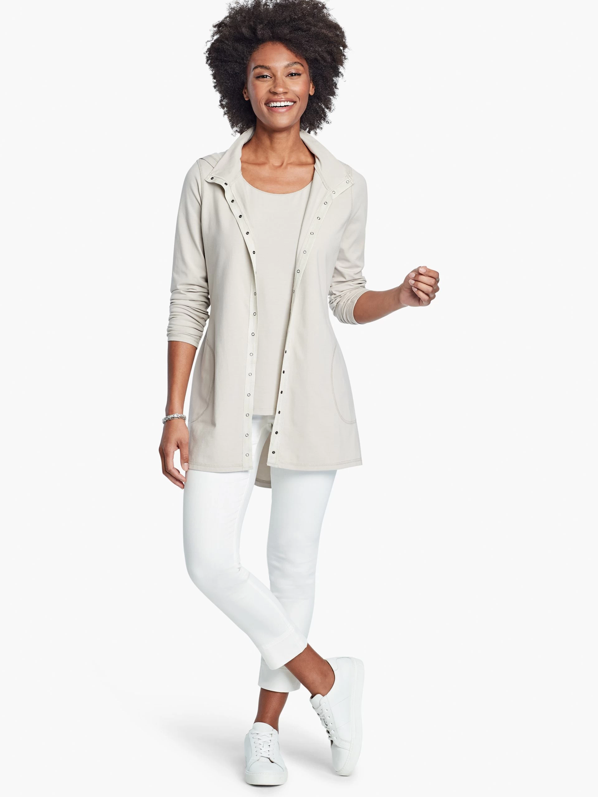 Shirt Tail Perfect Tank COBBLESTONE 7 Shirt Tail Perfect Tank COBBLESTONE - Image 5