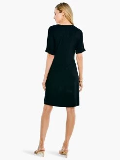 Eaze Tie Dress BLACK ONYX 8 Eaze Tie Dress BLACK ONYX -Classic Fashion Clothing Store S221216BLXPRODUCT 03