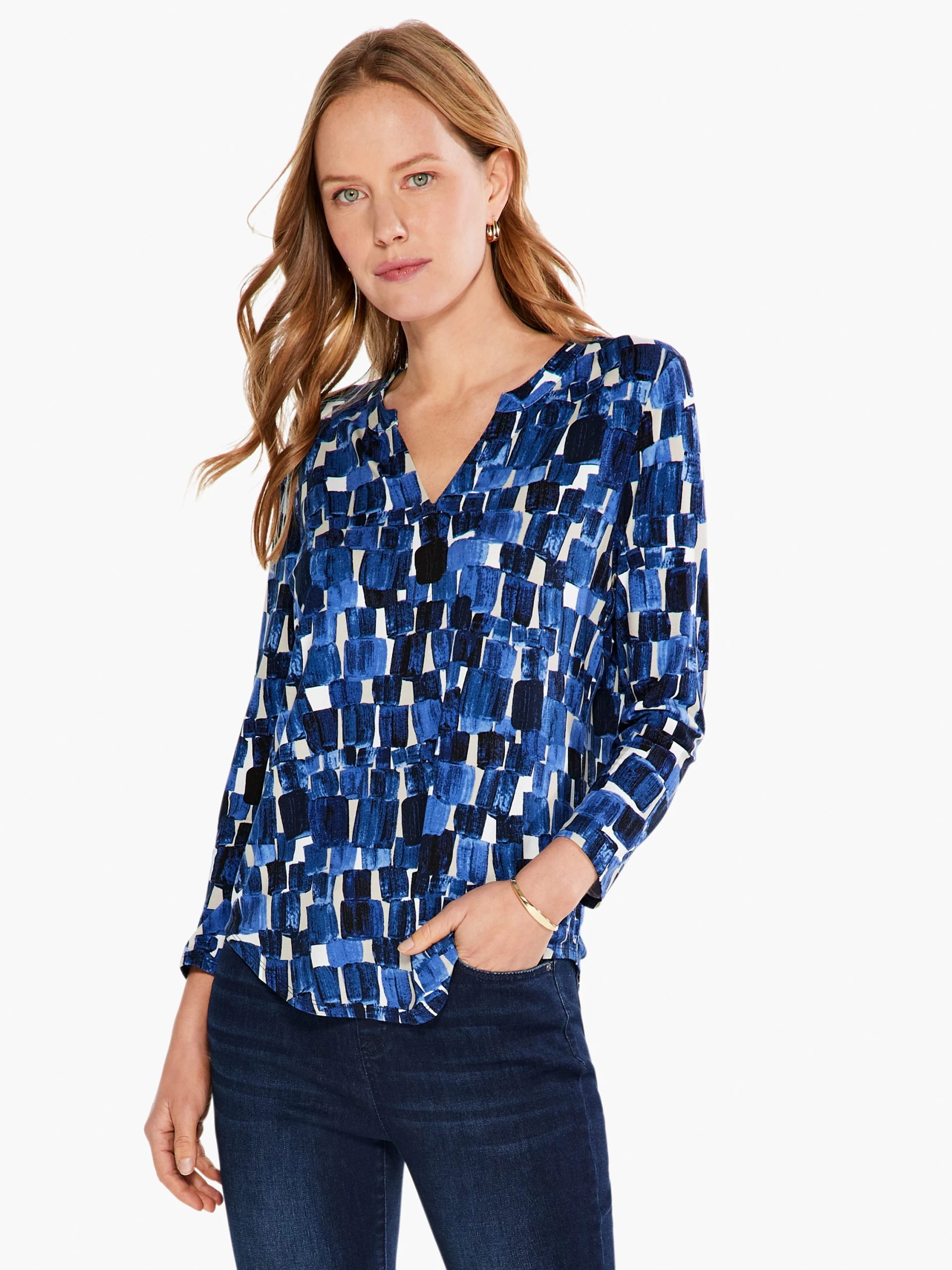 Artist Blocks Top BLUE MULTI 3 Artist Blocks Top BLUE MULTI