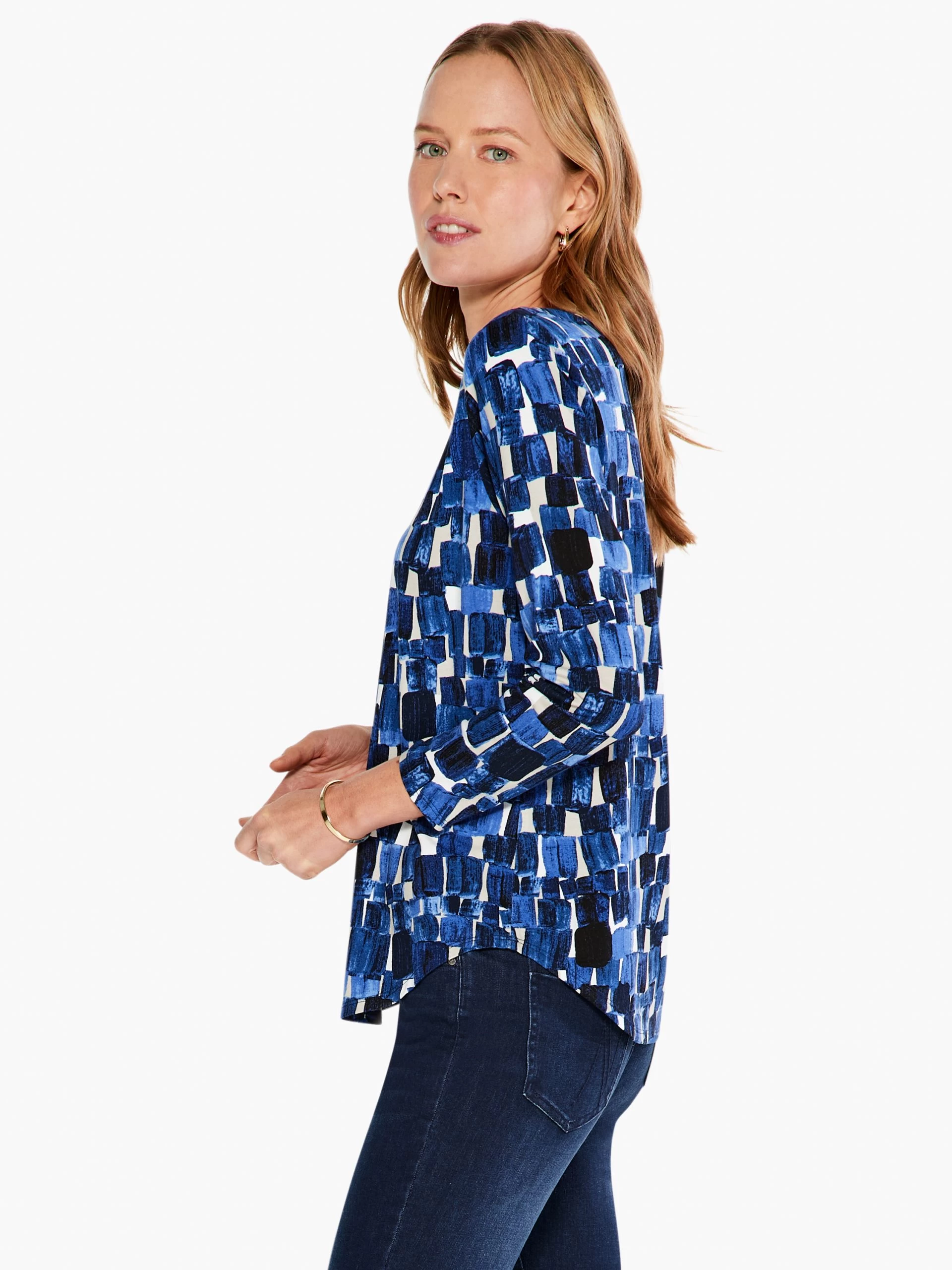 Artist Blocks Top BLUE MULTI 4 Artist Blocks Top BLUE MULTI - Image 2