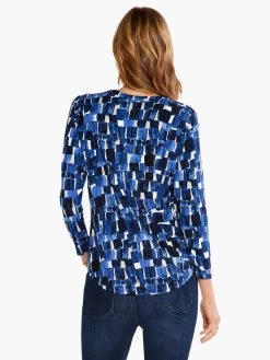 Artist Blocks Top BLUE MULTI 8 Artist Blocks Top BLUE MULTI -Classic Fashion Clothing Store S231053BLTPRODUCT 03