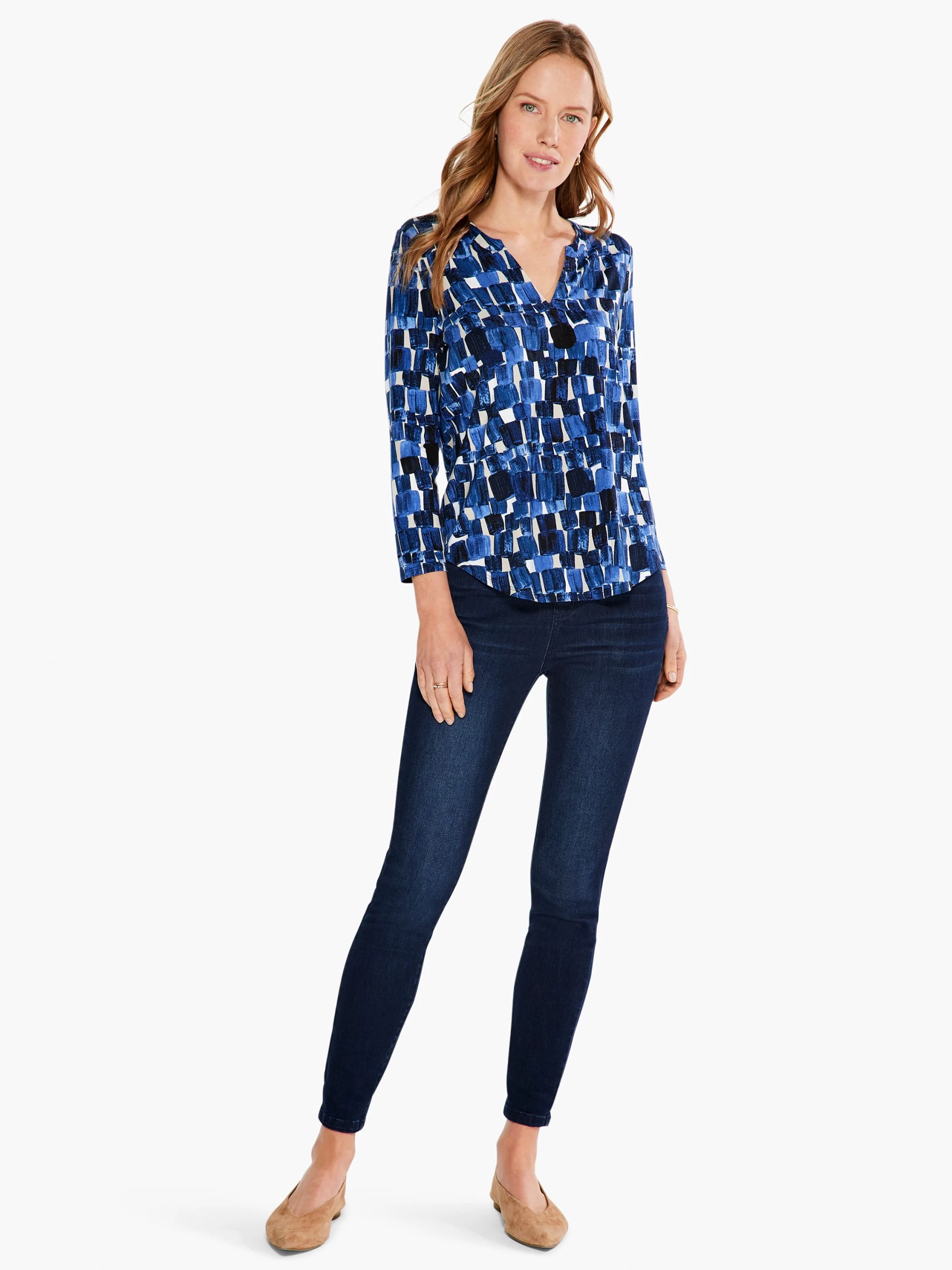 Artist Blocks Top BLUE MULTI 6 Artist Blocks Top BLUE MULTI - Image 4