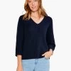 Relaxed Shaker Knit Sweater DARK INDIGO -Classic Fashion Clothing Store S231123DIDPRODUCT 01