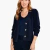 Shaker Knit Cardigan DARK INDIGO -Classic Fashion Clothing Store S231136DIDPRODUCT 01