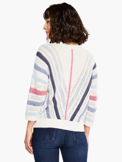 Crochet Angles Sweater BLUE MULTI -Classic Fashion Clothing Store S231143BLTPRODUCT 03
