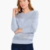 Placed Pointelle Sweater