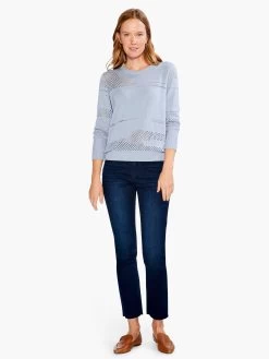 Placed Pointelle Sweater -Classic Fashion Clothing Store S231148BGCPRODUCT 04