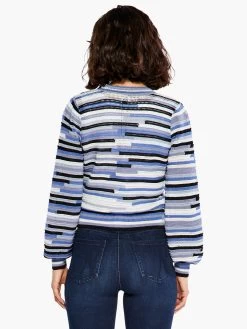 Crochet Blues Cardigan BLUE MULTI 12 Crochet Blues Cardigan BLUE MULTI -Classic Fashion Clothing Store S231157BLTPRODUCT 03