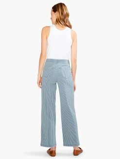 Railroad Stripe Wide-Leg Pant BLUE MULTI -Classic Fashion Clothing Store S231301BLTPRODUCT 03