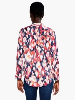 Floral Ikat Live In Shirt BLUE MULTI -Classic Fashion Clothing Store S231605BLTPRODUCT 03
