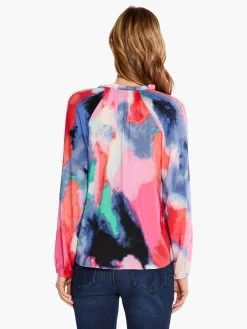 Abstract Art Top PINK MULTI -Classic Fashion Clothing Store S231609PKMPRODUCT 03
