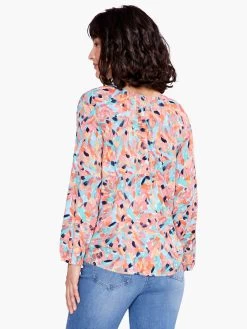 Punchy Petals Top ORANGE MULTI -Classic Fashion Clothing Store S231620ORMPRODUCT 03