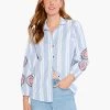 Embroidered Skies Shirt BLUE MULTI -Classic Fashion Clothing Store S231638BLTPRODUCT 01