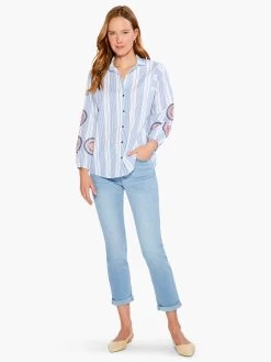 Embroidered Skies Shirt BLUE MULTI -Classic Fashion Clothing Store S231638BLTPRODUCT 04