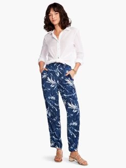 Vintage Botanical Relaxed Trouser BLUE MULTI -Classic Fashion Clothing Store S231832BLTPRODUCT 04