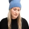 Meg Cohen - Cashmere Solid Ski Hat BLUE -Classic Fashion Clothing Store SHBLUPRODUCT 01