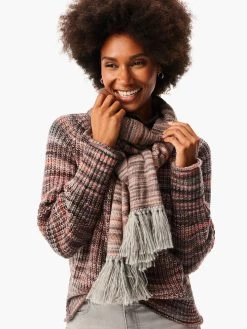 Spacedye Fringe Scarf NATURAL MIX