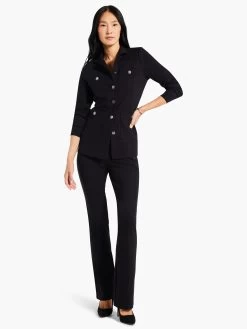 Ponte Knit Jacket BLACK ONYX 9 Ponte Knit Jacket BLACK ONYX -Classic Fashion Clothing Store W231076BLXPRODUCT 04