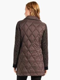 Quilted Knit Coat BLACK MULTI -Classic Fashion Clothing Store W231106BLMPRODUCT 03