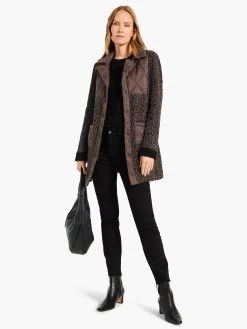 Quilted Knit Coat BLACK MULTI -Classic Fashion Clothing Store W231106BLMPRODUCT 05