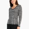 Checked Off Sweater BLACK MULTI -Classic Fashion Clothing Store W231117BLMPRODUCT 01