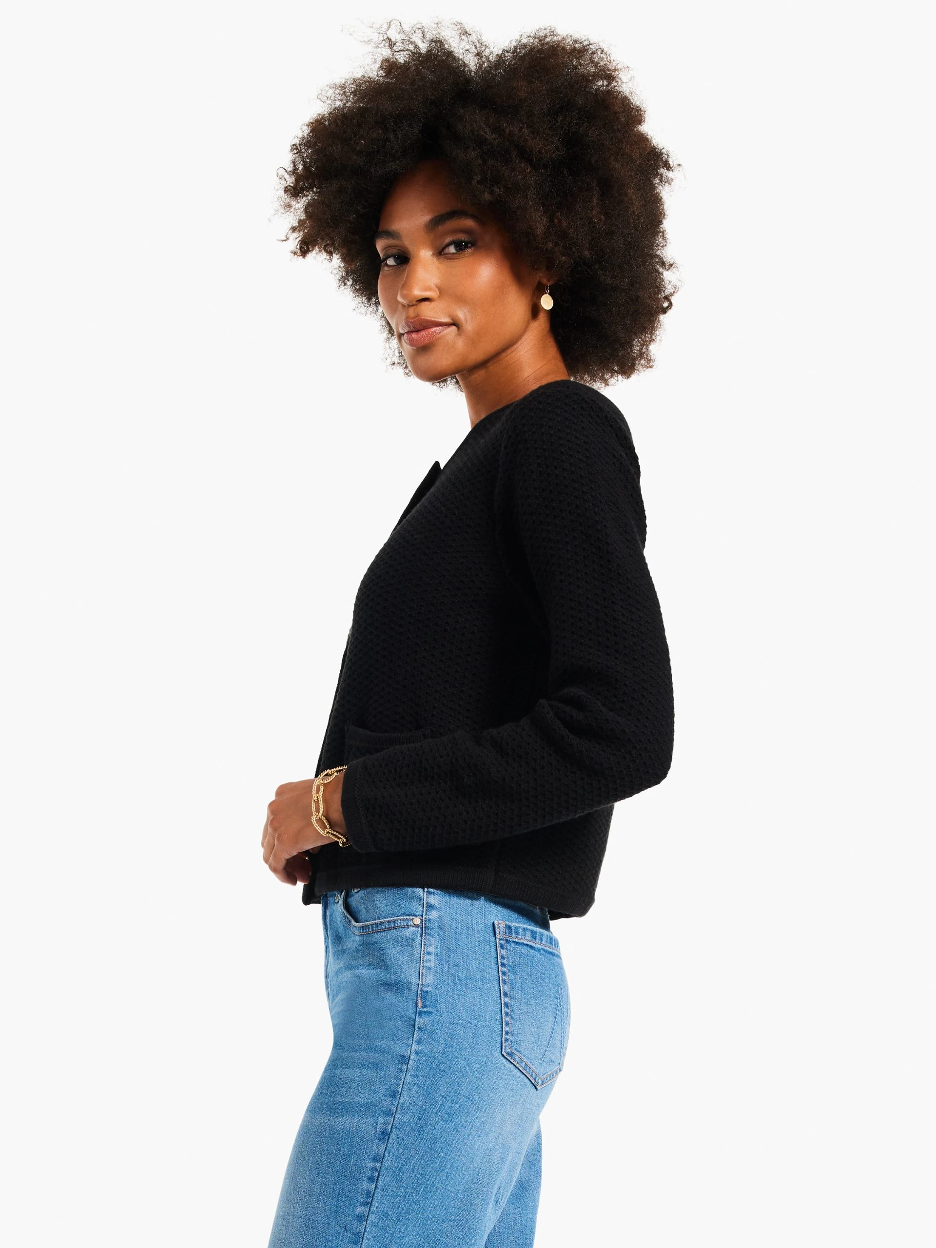 Gilded Texture Sweater Jacket 4 Gilded Texture Sweater Jacket - Image 2