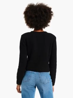 Gilded Texture Sweater Jacket 9 Gilded Texture Sweater Jacket -Classic Fashion Clothing Store W231119BLXPRODUCT 03