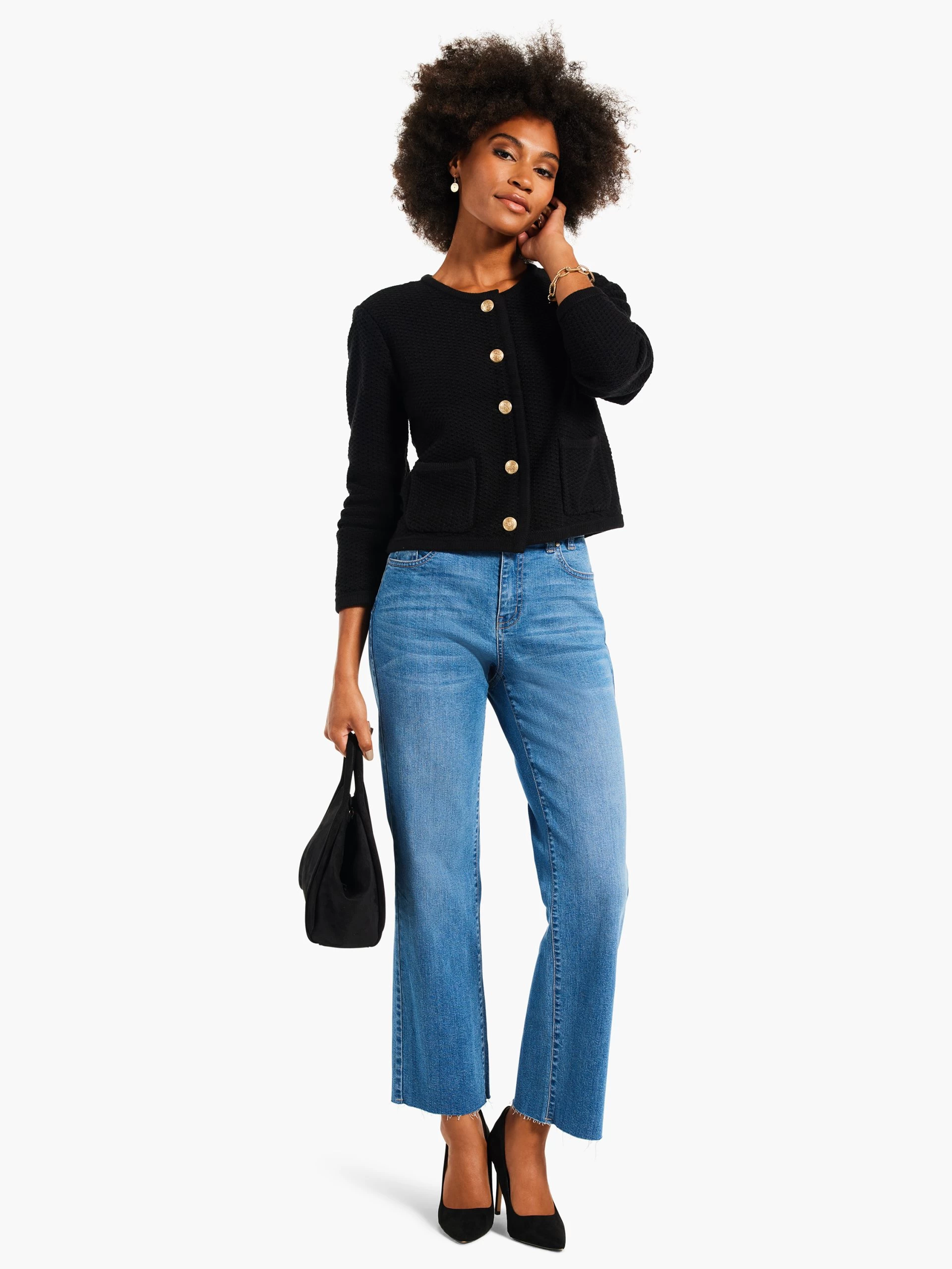 Gilded Texture Sweater Jacket 7 Gilded Texture Sweater Jacket - Image 5