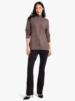 Textured Tunic Sweater IRON -Classic Fashion Clothing Store W231140IRNPRODUCT 04