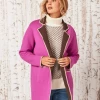 Cool Nights Reversible Knit Jacket VIVID MAGENTA -Classic Fashion Clothing Store W231142VMGPRODUCT 01A