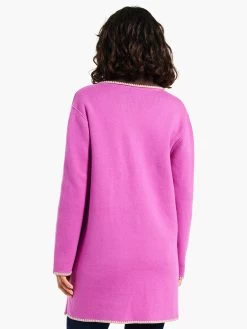 Cool Nights Reversible Knit Jacket VIVID MAGENTA -Classic Fashion Clothing Store W231142VMGPRODUCT 03