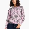 Petal Dot Femme Sleeve Sweater PINK MULTI -Classic Fashion Clothing Store W231146PKMPRODUCT 01