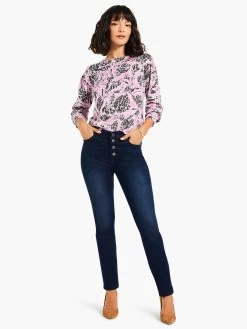 Petal Dot Femme Sleeve Sweater PINK MULTI 9 Petal Dot Femme Sleeve Sweater PINK MULTI -Classic Fashion Clothing Store W231146PKMPRODUCT 04