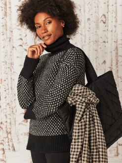 Cozy Spot Sweater -Classic Fashion Clothing Store W231152BLKPRODUCT 04A