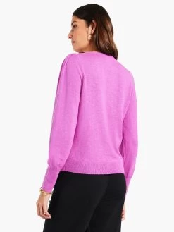 Femme Sleeve Sweater VIVID MAGENTA -Classic Fashion Clothing Store W231159VMGPRODUCT 03